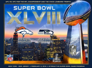 Super Bowl XLVIII game program tablet edition screenshot