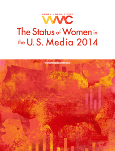Cover image for report "The Status of Women in the U.S. Media 2014"