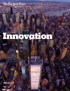 Cover of The New York Times' Innovation report
