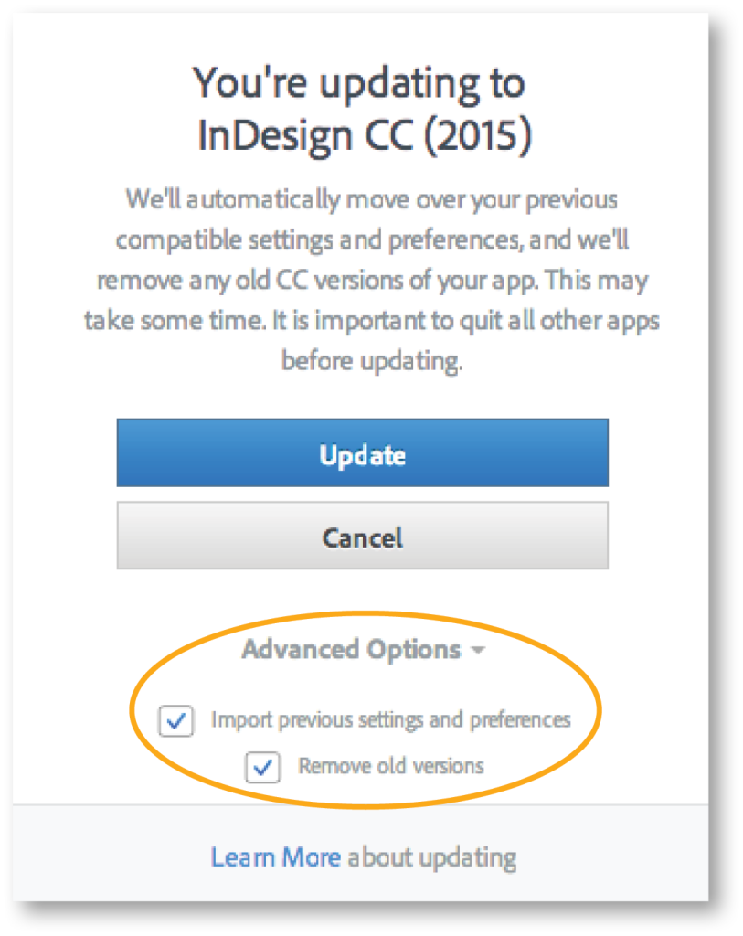 how to reinstall indesign cc 2015