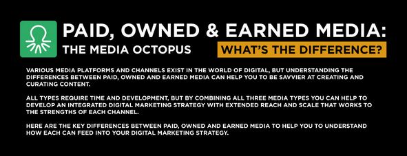 paid owned earned infographic